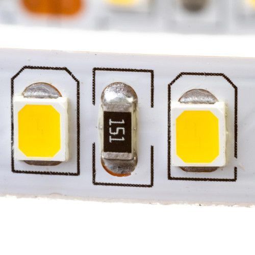 Фото Світлодіодна стрічка нейтральна біла 24V AVT smd2835 120LED/м IP20 1018009,