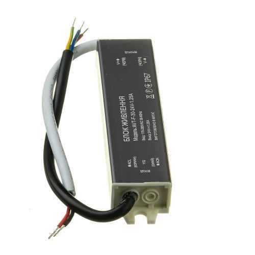 Фото Led блок питания AVT 24V (герметичный) 1.25А 30Вт AVT 1019884,