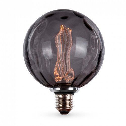Фото LED лампа VIDEX Filament VL-DI-G125FC1980S 4W E27 1800K Smoke 27613,
