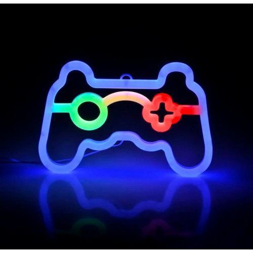 Фото Светильник Goldlux 327161 Neon Gamepad Led 1x3W USB 5V DC 1A IP20 Wh 91602,