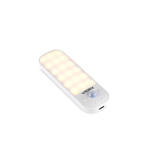 Фото LED Світильник акумуляторний з датчиком руху VIDEX VL-NL014W-S 27897,