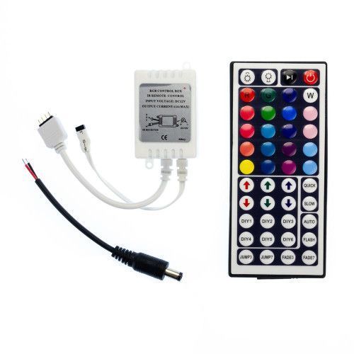 Фото LED контролер світлодіодний RGB 12А 144Вт, (IR 44 кнопки) 1009335,