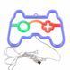 Фото Светильник Goldlux 327161 Neon Gamepad Led 1x3W USB 5V DC 1A IP20 Wh 91602, вид 1,