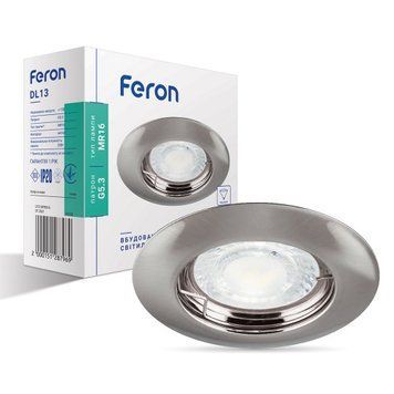 Фото Вбудований світильник Feron DL13 титан 15128,