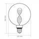 Фото LED лампа VIDEX Filament VL-DNA-G125-A 3.5W E27 1800K Amber 27609, вид 3,