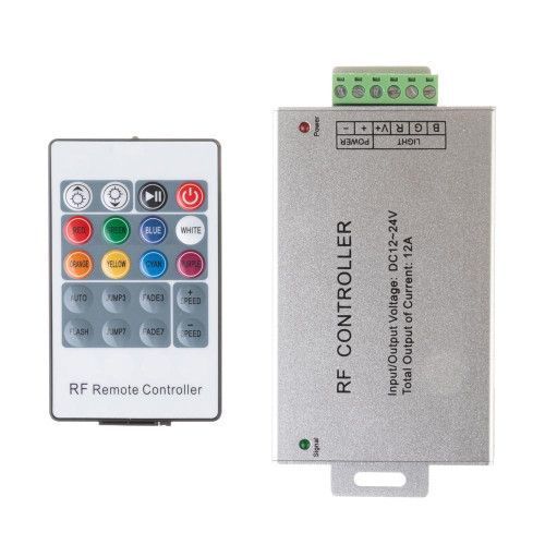 Фото LED контроллер светодиодный RGB 12А-144Вт (Радио 20 кнопок) 1009306,