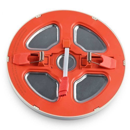 Фото LED светильник встроенный с декоративной подсветкой VIDEX Downlight DL4R 12W+4W 5000K+2700K 220V 27947,