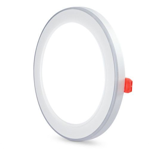 Фото LED светильник встроенный с декоративной подсветкой VIDEX Downlight DL4R 12W+4W 5000K+2700K 220V 27947,