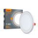 Фото LED светильник встроенный с декоративной подсветкой VIDEX Downlight DL4R 12W+4W 5000K+2700K 220V 27947, вид 1,