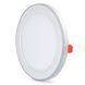 Фото LED светильник встроенный с декоративной подсветкой VIDEX Downlight DL4R 12W+4W 5000K+2700K 220V 27947, вид 2,