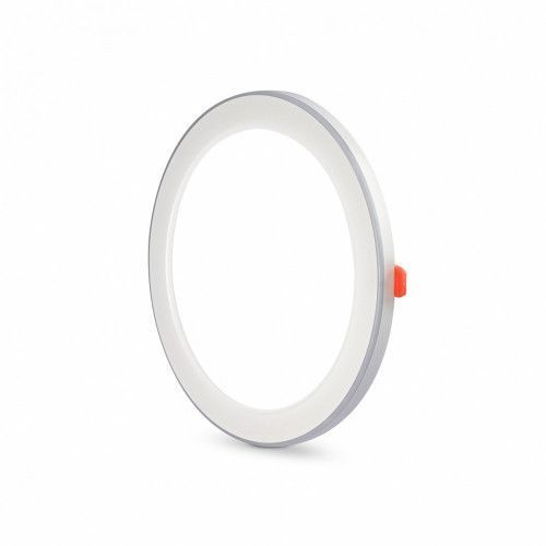 Фото LED світильник вбудований з декоративною підсвіткою VIDEX Downlight DL4R 18W+6W 5000K+2700K 220V 27948,