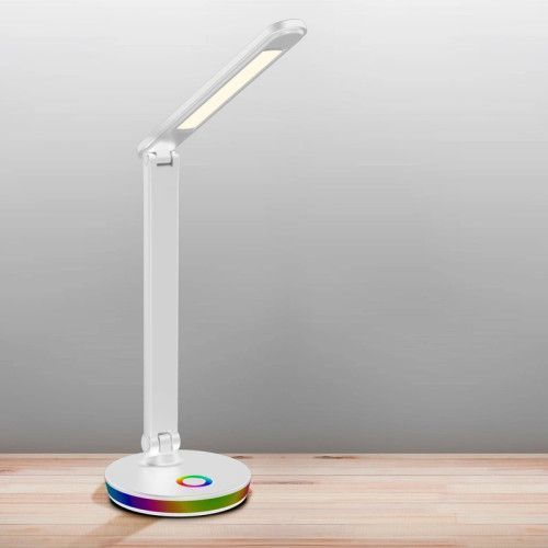 Фото Настольная лампа Goldlux 325037 Neptun Led 1x7W 4000K+RGB 450Lm IP20 WH 59876,