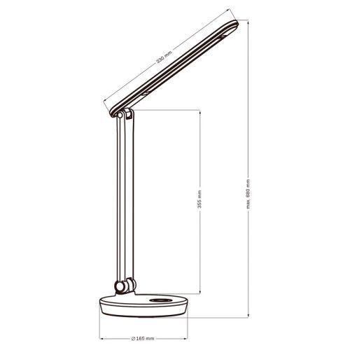 Фото Настольная лампа Goldlux 325037 Neptun Led 1x7W 4000K+RGB 450Lm IP20 WH 59876,