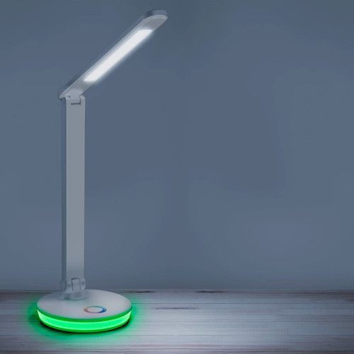 Фото Настольная лампа Goldlux 325037 Neptun Led 1x7W 4000K+RGB 450Lm IP20 WH 59876,