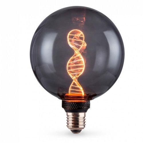 Фото LED лампа VIDEX Filament VL-DNA-G125-S 3.5W E27 1800K Smoky 27610,