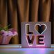 Фото Светильник ночника ArtEco Light с дерева LED "LOVE" с пультом и регулировкой цвета, двойной RGB 1021458, вид 7,