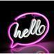 Фото Светильник Goldlux 327147 Neon Hello Led 1x3W USB 5V DC 1A IP20 Wh 91600, вид 4,