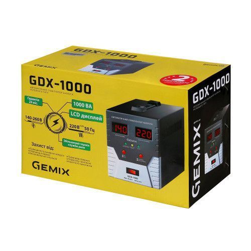 Фото Стабілізатор напруги Gemix GDX-1000 GDX-1000,