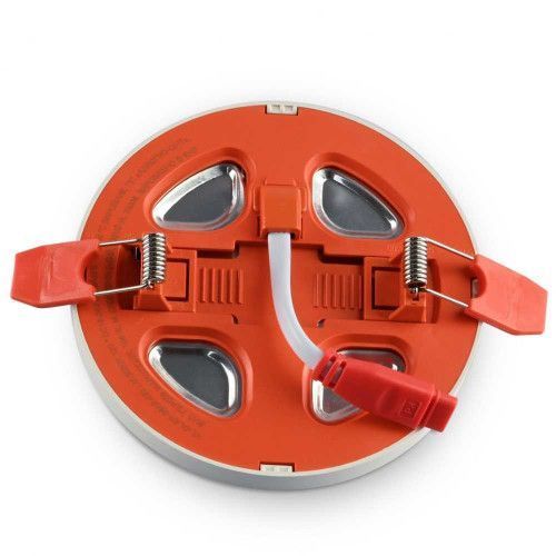 Фото LED світильник вбудований з декоративною підсвіткою VIDEX Downlight DL4R 6W+3W 5000K+2700K 220V 27946,
