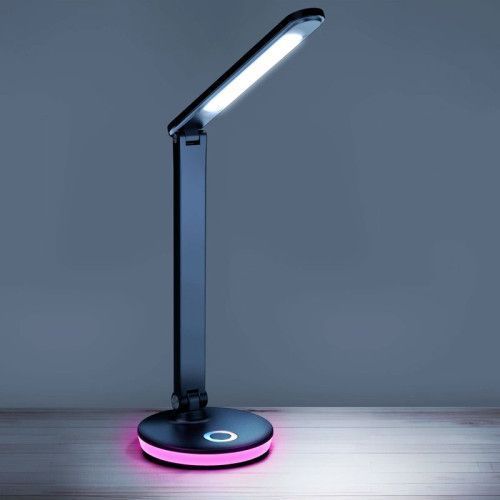 Фото Настільна лампа Goldlux 325044 Neptun Led 1x7W 4000K+RGB 450Lm IP20 BK 59877,
