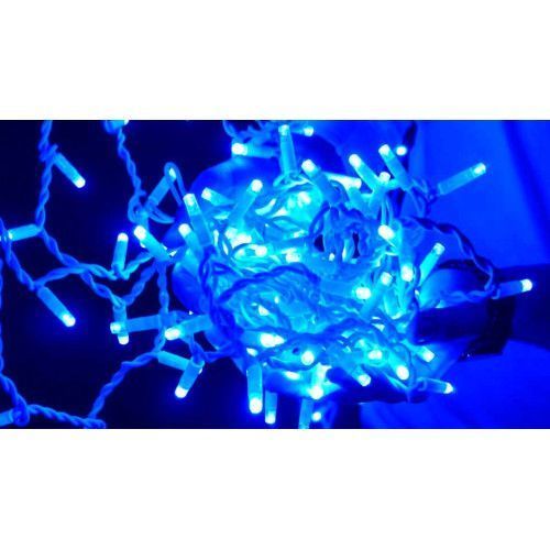 Фото Гірлянда вулична LUMION штора 456LED 230V IP44 білий / синій 1,5x1m 2066-DЕ,