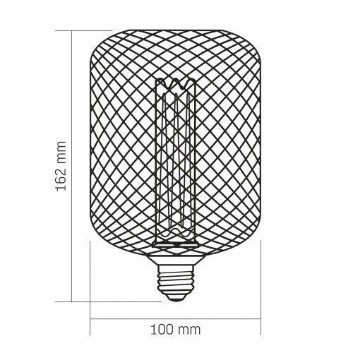 Фото LED лампа VIDEX Filament VL-DWMC100162 4W E27 1800K White Chainmail style 27616,