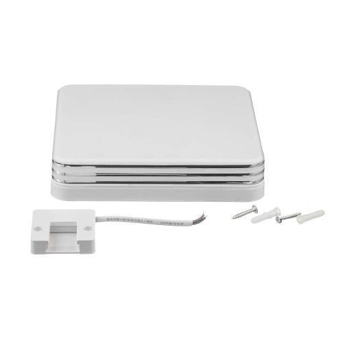 Фото Светодиодный светильник 24 Вт квадратный накладной 5000К IP40 Silver 1020698,