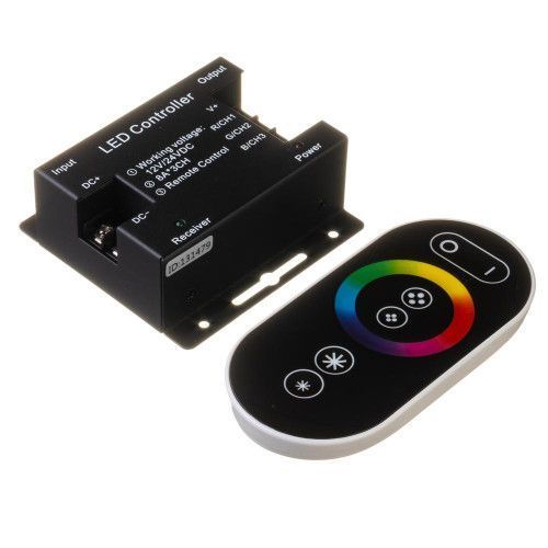 Фото LED контроллер светодиодный RGB 24 А (Radio 6 кнопок) черный 1009684,