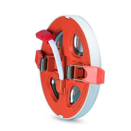 Фото LED світильник вбудований з декоративною підсвіткою VIDEX Downlight DL4R 6W+3W 5000K+2700K 220V 27946,