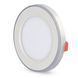 Фото LED світильник вбудований з декоративною підсвіткою VIDEX Downlight DL4R 6W+3W 5000K+2700K 220V 27946, вид 2,