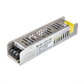 Фото Led блок живлення 12V 5A 60Вт IP20 M 1018124,