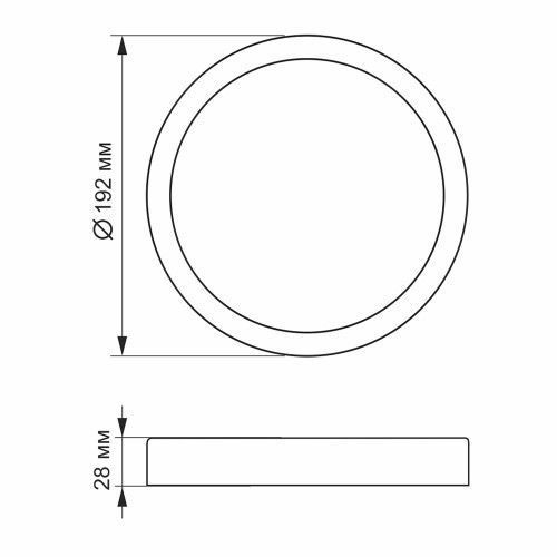 Фото LED Светильник круглый накладной VIDEX Downlight 18W 5000K Black 27799,