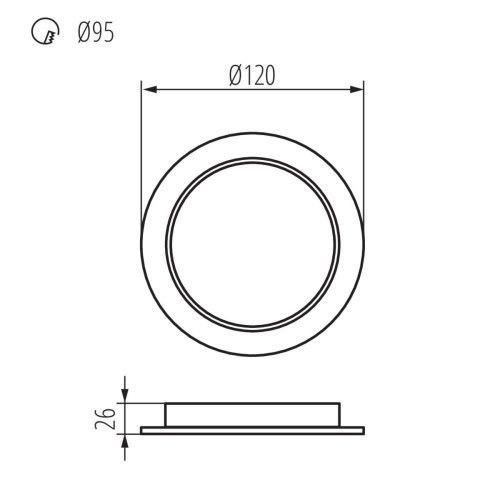 Фото Светильник типа downlight (направленного света) TAVO LED 36511,