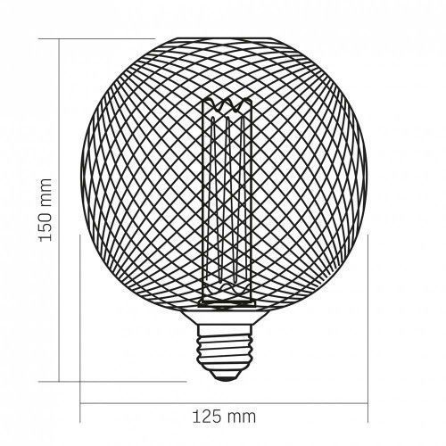 Фото LED лампа VIDEX Filament VL-DWMC125150 4W E27 1800K White Chainmail style 27614,