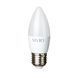 Фото LED лампа Е27 С37 6W теплая белая 3000К SIVIO 1012805, вид 2,