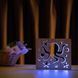 Фото Світильник нічник ArtEco Light з дерева LED "Морський восьминіг" з пультом та регулюванням кольору, RGB 1020427, вид 4,