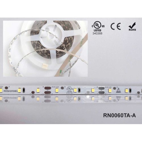 Фото LED лента RISHANG 60-2835-12V-IP20 12W 956Lm 6000K 5м (RN0060TA-A-PW) 945,
