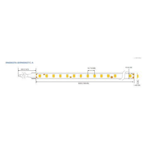 Фото LED лента RISHANG 60-2835-12V-IP20 12W 956Lm 6000K 5м (RN0060TA-A-PW) 945,