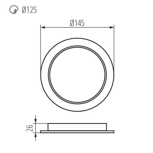 Фото Светильник типа downlight (направленного света) TAVO LED 36512,