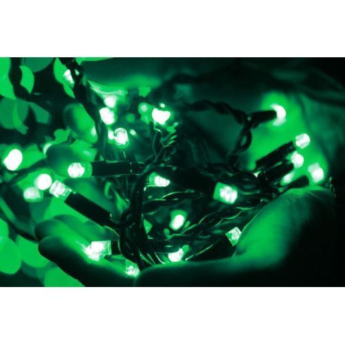 Фото Гирлянда уличная LUMION штора 456LED 230V IP44 черный/зеленый 1,5x1m 2068-DЕ,