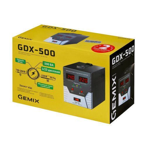 Фото Стабилизатор напряжения Gemix GDX-500 GDX-500,