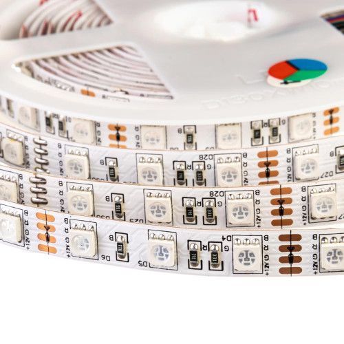 Фото Світлодіодна стрічка RGB 12V Motoko smd2835 60LED/м IP20 1015428,