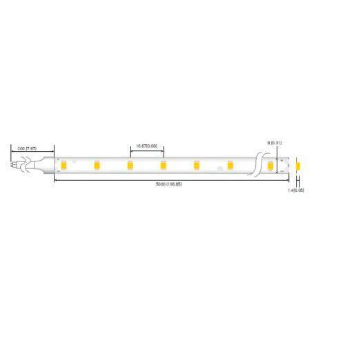 Фото LED стрічка RISHANG 60-2835-12V-IP20 4.8W Blue 5м (RD0860TA-B) 690,