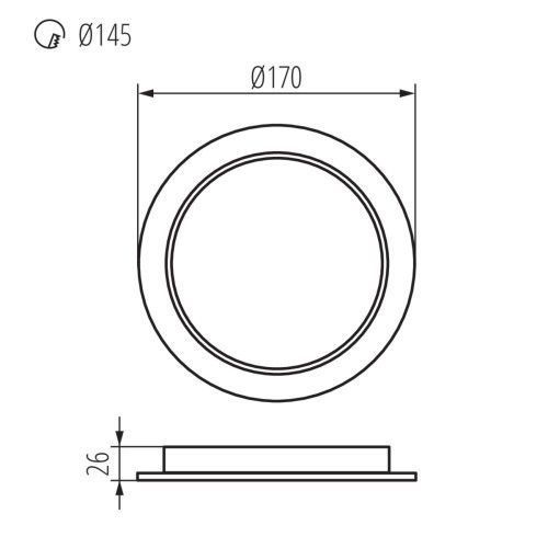 Фото Светильник типа downlight (направленного света) TAVO LED 36513,