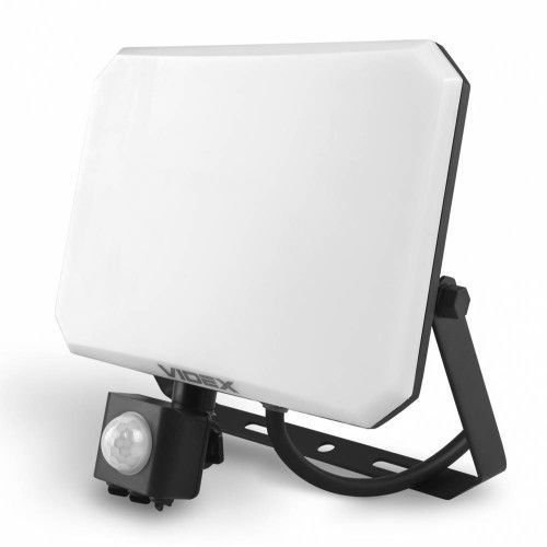 Фото LED прожектор VIDEX F3 50W 5000K з датчиком руху 220V Black (VLE-F3-0505B-S) 27718,