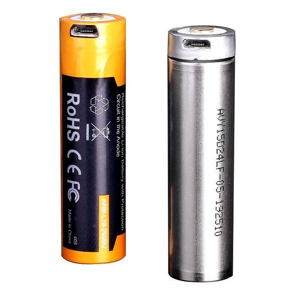 Фото Аккумулятор 18650 Fenix (3500 mAh) micro usb зарядка ARB-L18-3500U,