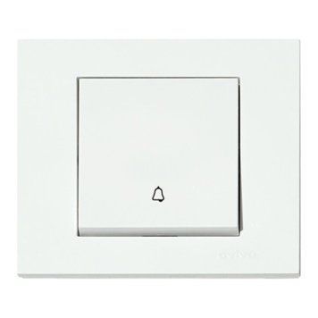Фото Кнопка дзвінка біла GRANO 400-010200-207,