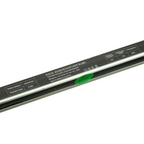 Фото Блок живлення вузький 12 В 3А 36Вт IP67 AVT SLIM 1021916,