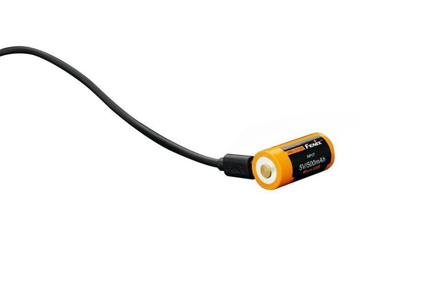 Фото Аккумулятор 16340 Fenix (700 mAh) micro usb зарядка ARB-L16-700U,