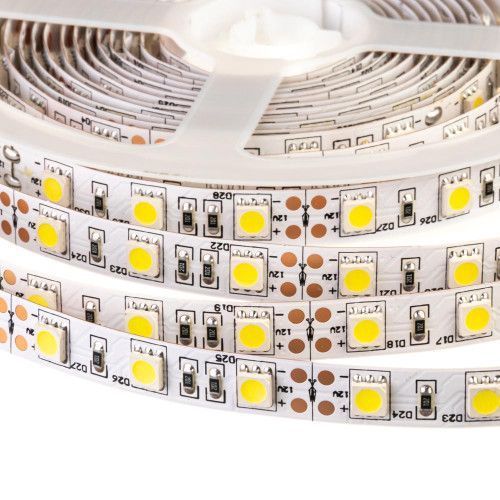 Фото Світлодіодна стрічка біла 12V Motoko smd5050 60LED/м IP20 1015434,